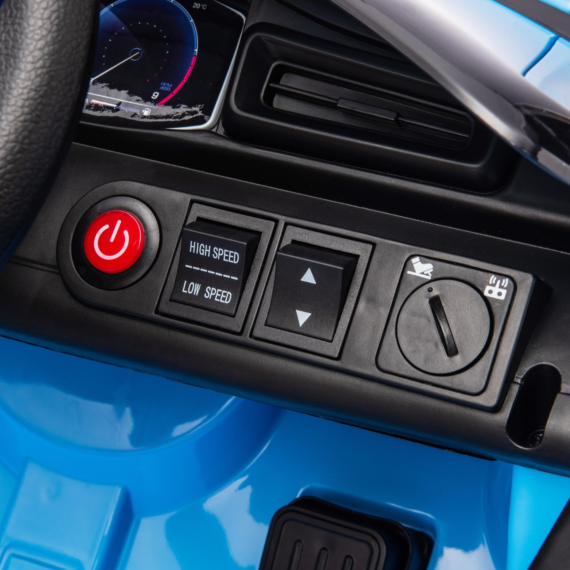 Maserati MC20 Licensed 12V Kids Electric Car with Slow Start, Remote Control, Music, LED Lights, Horn, Spring Suspension, for 3-6 Years, White