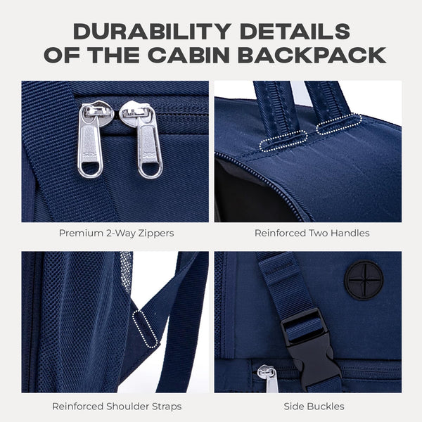 VMIKIV for Ryanair Cabin Bags 40x20x25 Underseat Carry On Bag,Small Travel Backpack Cabin Size for Men Women,Hand Luggage for Overnight, Weekend,Under Seat Casual Daypack for Airlines