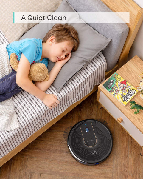 eufy Robot Vacuum C10 with Self Empty Station, 4,000Pa, 2.85-Inch Ultra-Slim Body, Up to 60 Days of Hands Free Cleaning,Carpet Cleaning, Edge Expansion Brush, Quiet, Point Laser Navigation