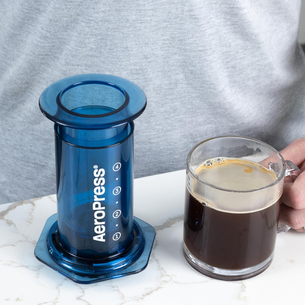 AeroPress Clear Coffee Press  3 In 1 Brew Method Combines French Press, Pourover, Espresso, Full Bodied Coffee Without Grit or Bitterness, Small