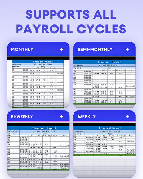 NGTeco Clocking Machine for Employees Small Business, W3 2.4GHz WiFi Biometric Fingerprint Time Card Machine, Office Punch Clock Automatic in and Out with iOS/Android App No Monthly Fees