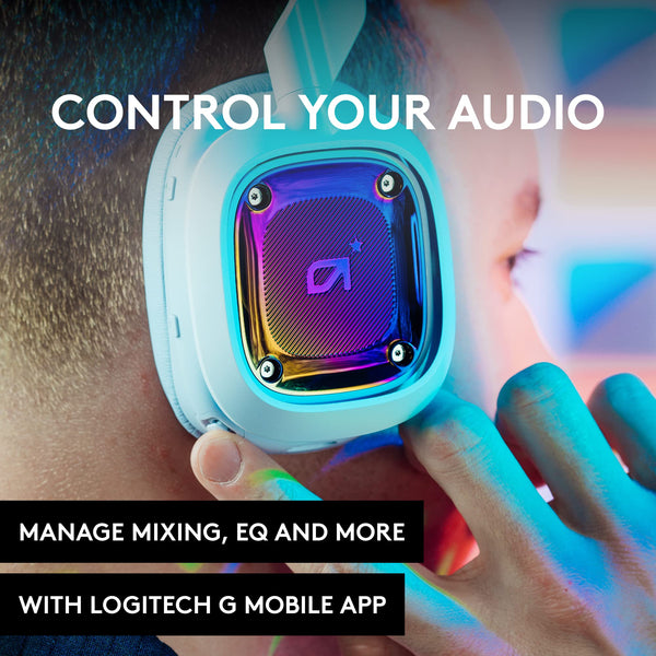 Logitech G Astro A30 LIGHTSPEED Wireless Gaming Headset, Bluetooth enabled, Dolby Atmos, Detachable Boom, 27h battery, USBC charging, for PS5, PS4, Xbox, Nintendo Switch, PC, Android - White