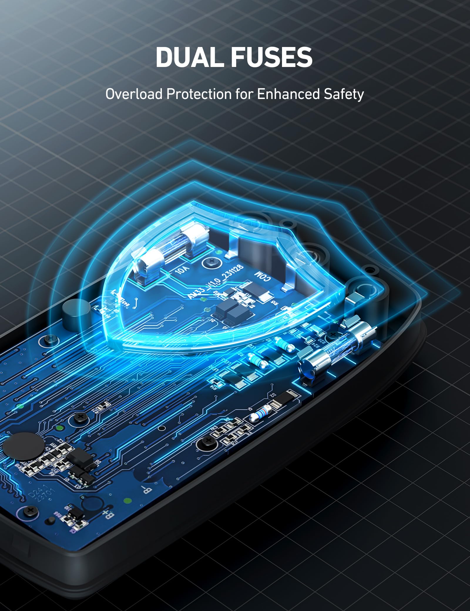 AstroAI Digital Multimeter Voltmeter Ohmmeter Ammeter Multi Tester Meter with Backlit LCD Electronic Test Meter