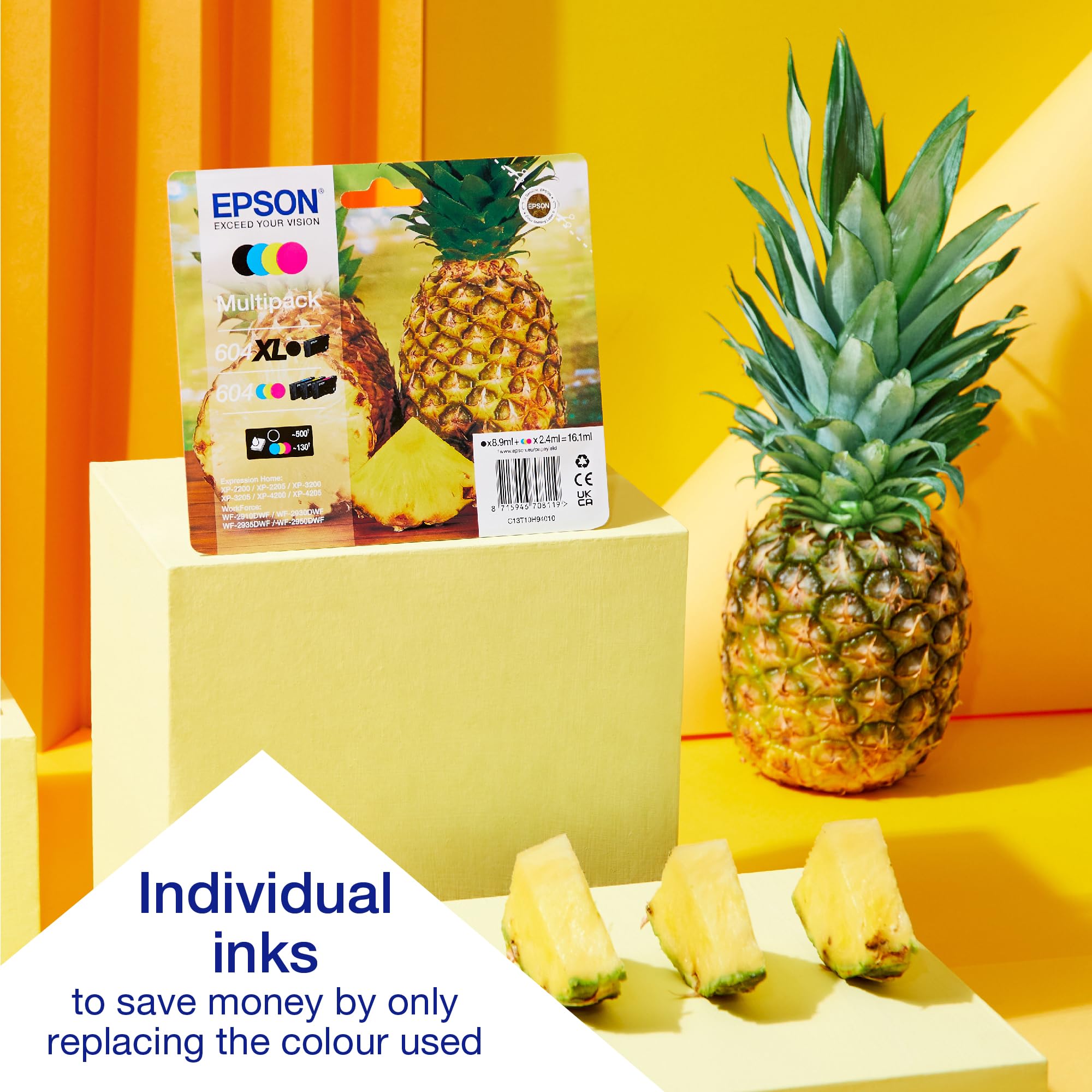 Epson Expression Home XP-4205 3-in-1 Ink Multifunction Printer, Scanner, Copier, WiFi, 1440dpi, Duplex, 2.4 Inch Display, DIN A4, incl. 3 Months Readyprint Flex Trial