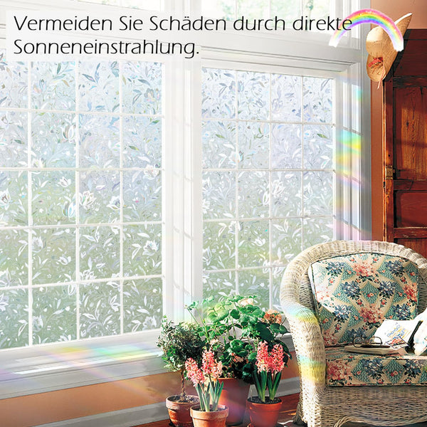 KROMAPOLIS Window Film Privacy, Thermal Window Vinyl Glass Covering Privacy Film for Glass Windows Frosted Stickers Tulip - 90x400cm