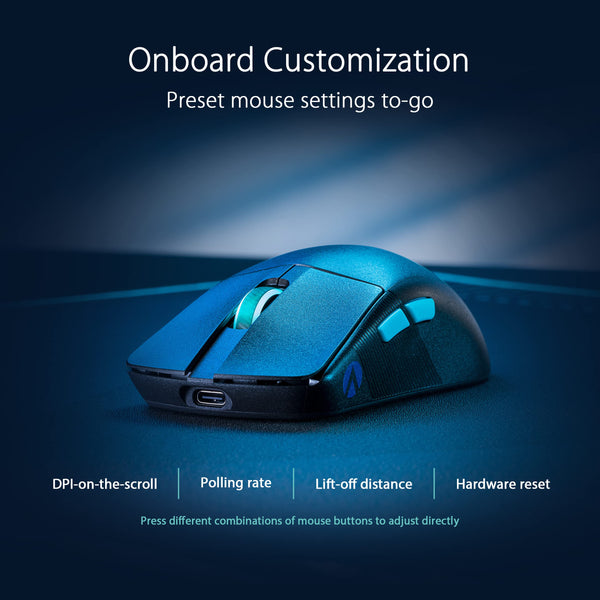 ASUS ROG Spatha X Wireless Gaming Mouse, 24 GHz/Wired USB, 19,000 DPI Optical Sensor, 12 Programmable Buttons, RGB, Swappable Switch Design, Micro Switches, Magnetic Charging Stand, Black