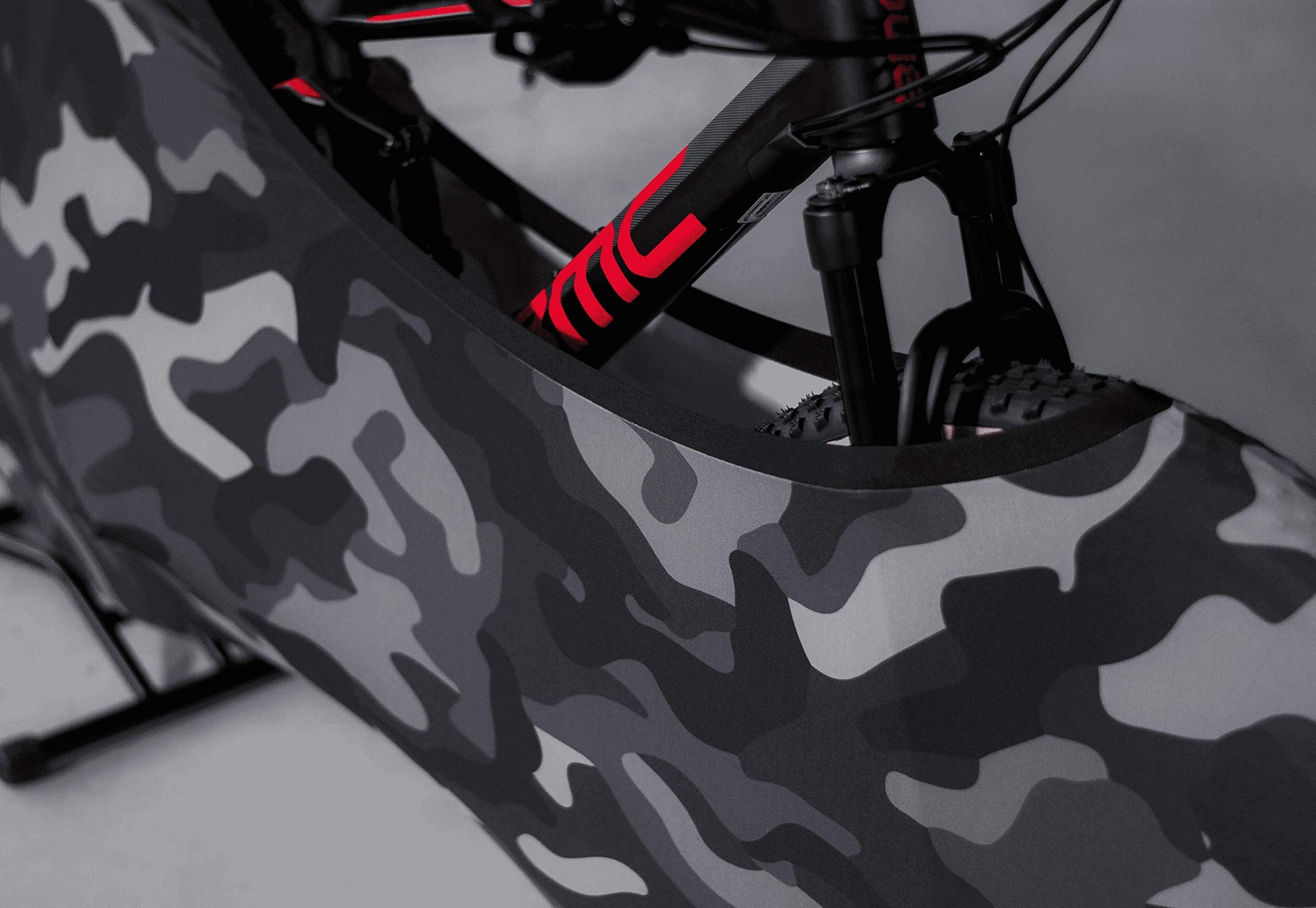 Velo Sock Bicycle Indoor Cover for Storage and Transportation, Stretchy Dirt Proof Fabric, Bike Travel Protection Cover ? Camo (Black)