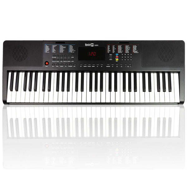 RockJam 88 Key Digital Piano with Full Size Semi-Weighted Keys, Power Supply, Sheet Music Stand, Piano Note Stickers & Simply Piano Lessons