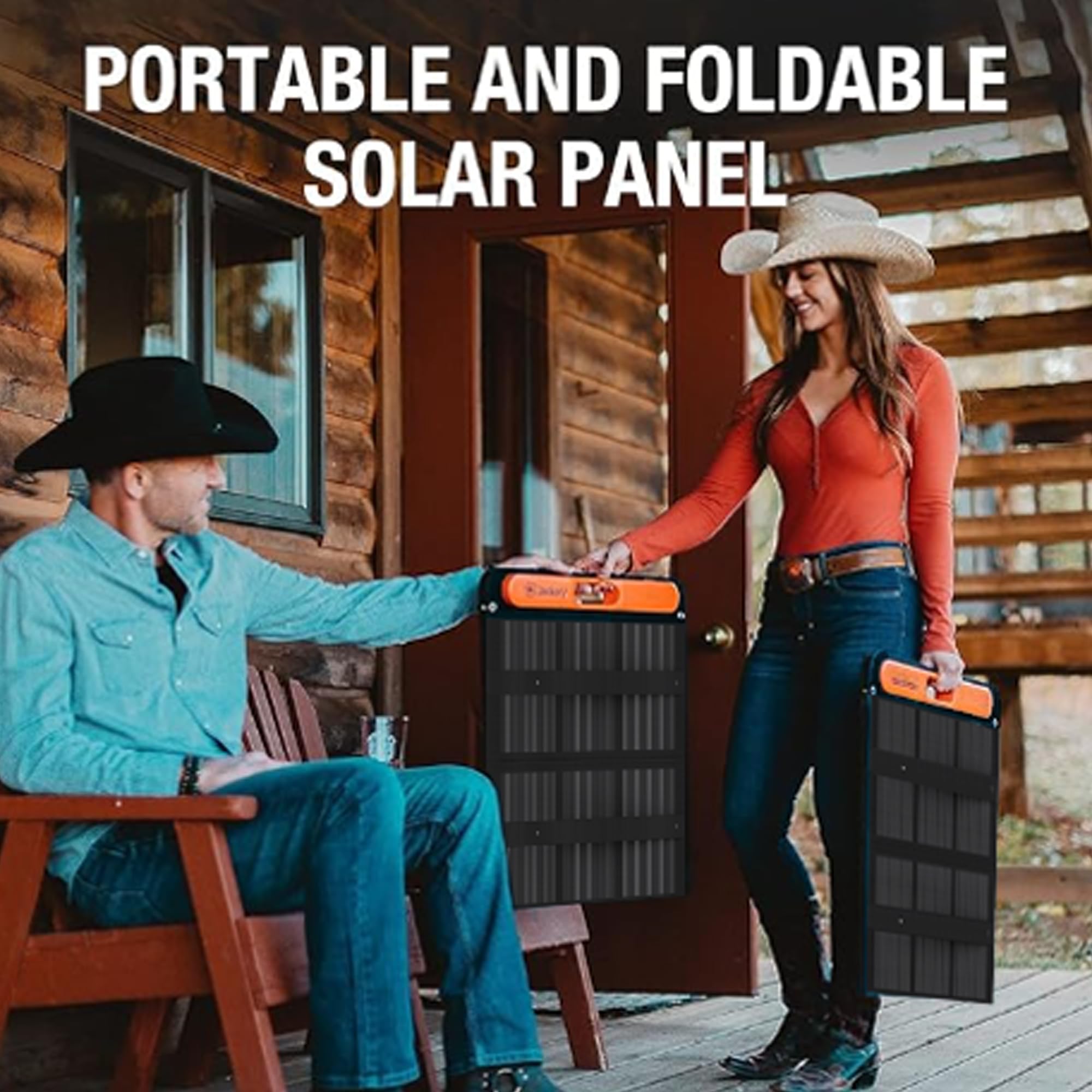 Jackery SolarSaga 100W Portable Solar Panel for Explorer 240/500/1000 Power Station, Foldable Monocrystalline Solar Cell Solar Charger with USB Outputs for Phones Off-Grid Home