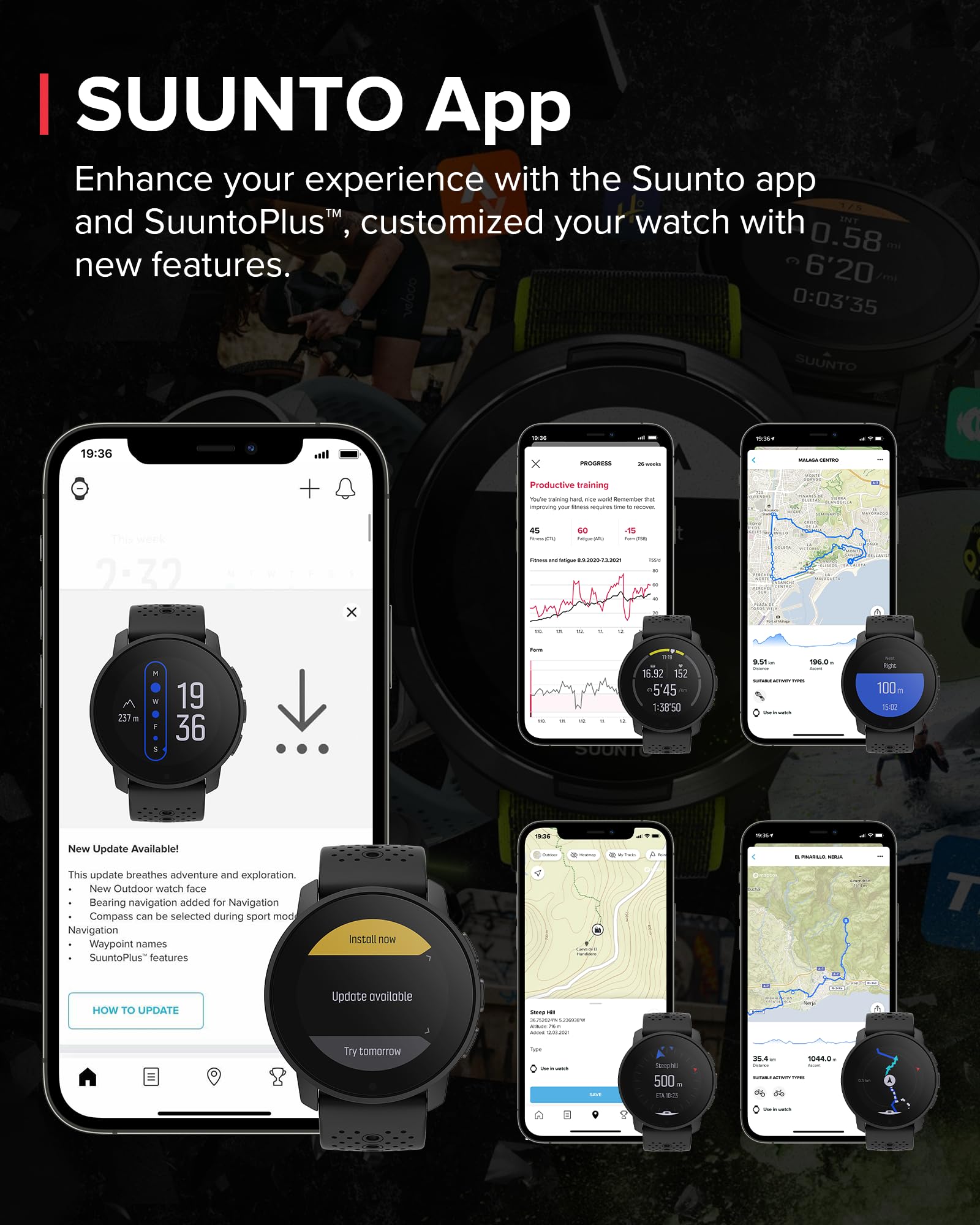 SUUNTO 9 Peak Pro GPS Sports Watch, Up to 30 Days Long Battery Life, Multisport Watch Training Workout, Advanced Health & Recovery Support, Wrist Heart-Rate Measurement