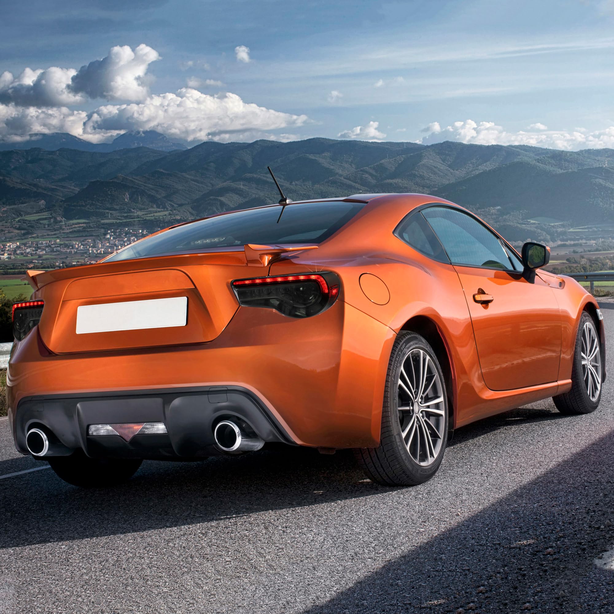 VLAND Rear Lights for GT86 FT86 2012-2020 BRZ 2013-2020 Tail Lights Assembly with Sequential Turn Signal (smoked a)