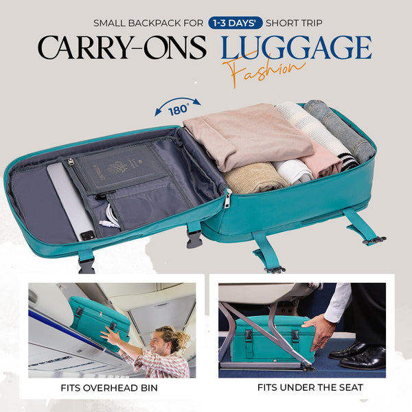 for Ryanair Cabin Bags 40x20x25 Underseat Bag,Small Travel Backpack Cabin Size Carry-ons for Women Men,Hand Luggage for Overnight,Casual Daypack with Laptop Compartment,Anti Theft Pocket