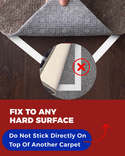 DIY Doctor Heavy Duty Double Sided Carpet Tape – 20m long x 21mm wide, No Residue Extra Strong Sticky Rug Grip Adhesive Tape, Ideal for Home & Professional Use