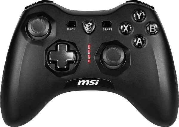 MSI FORCE GC20 V2 WHITE Wired PC Gamepad Controller - Interchangeable D-Pad Covers, Dual Vibration Motors, USB 2.0 - Wired