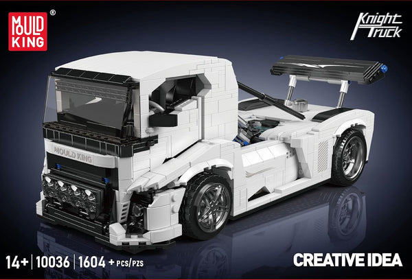 Mould King 10036 Technology Knight Truck Building Blocks Kit, 1604+ PCS Creative Sports Car Truck Model Building Toy Set for Kids 14+/Adult Collectors (Static Version)