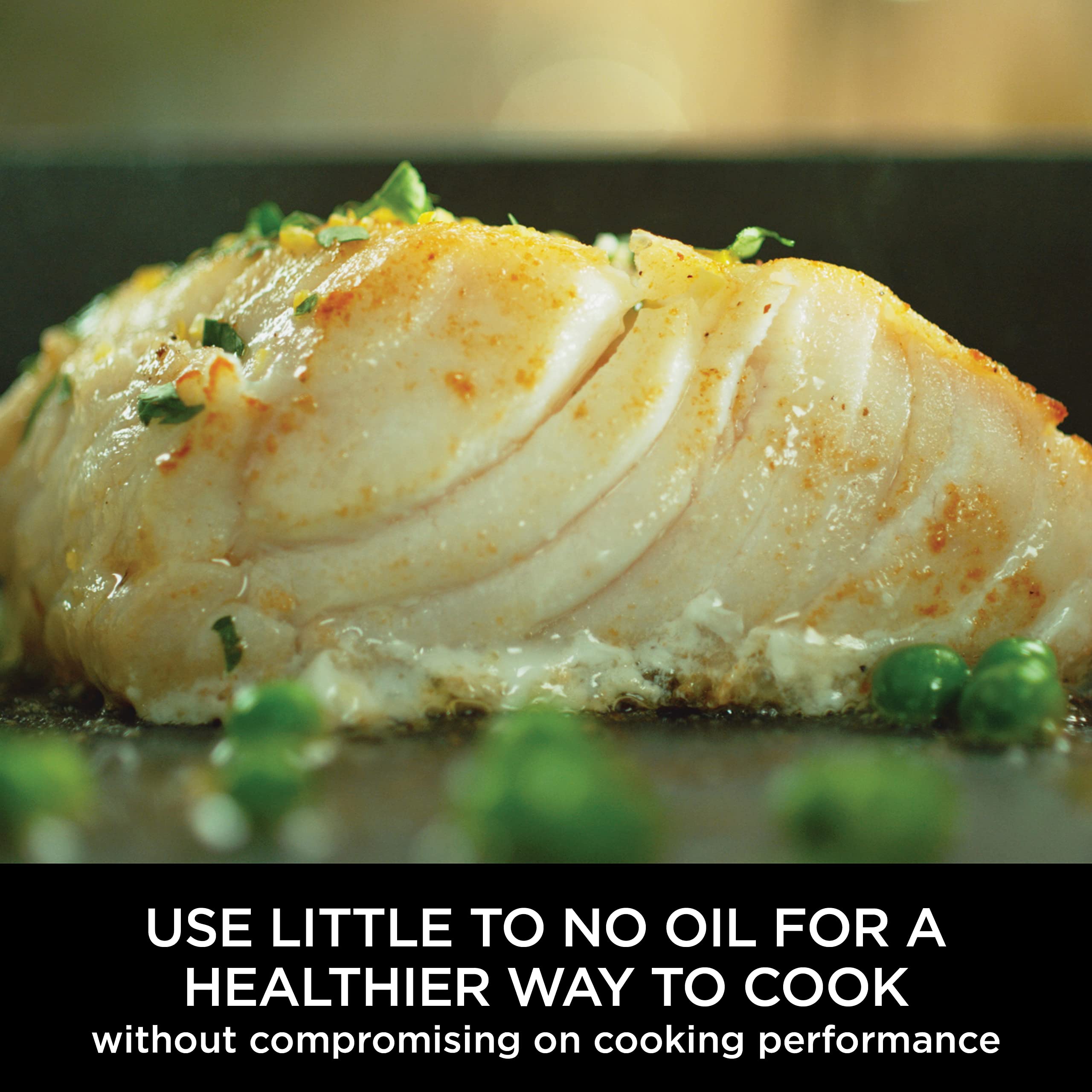 Ninja ZEROSTICK Premium 5-Piece Pan Set, Long Lasting Non-Stick, 3x Saucepans with Glass Lids, 1x Milk Pan, 1x Frying Pan, Hard Anodised Aluminium, Induction Compatible, Grey C35000UK