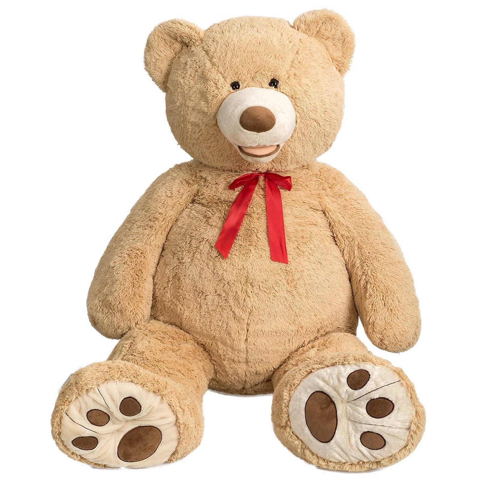 HollyHOME 150cm Giant Teddy Bear Stuffed Animal Large Soft Toys Plush Bear, Light Brown Age 3+