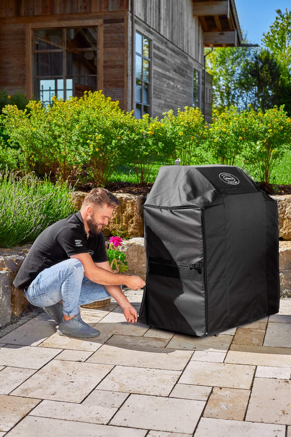 R?SLE Cover BBQ station Videro G2/G2-S,Protective Cover made of 100 Percent Polyester with PU Coating, Practical Zip, Weatherproof Cover