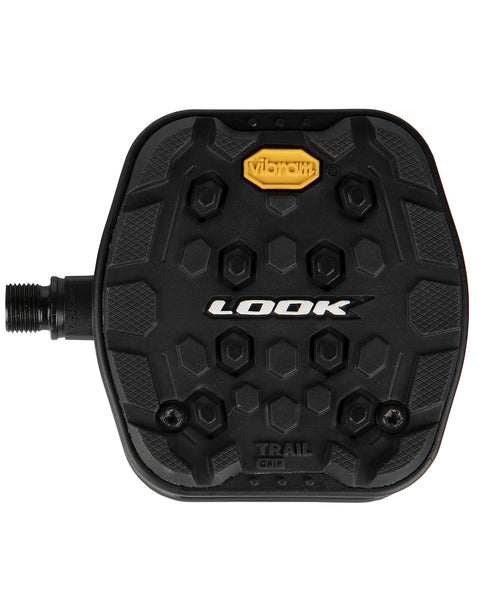 LOOK Cycle - Geo Trail Grip Bicycle Pedals - Flat Pedals - Reliability, Comfort and Durability - Slip-Proof Safety - Innovative Activ Grip Rubber -