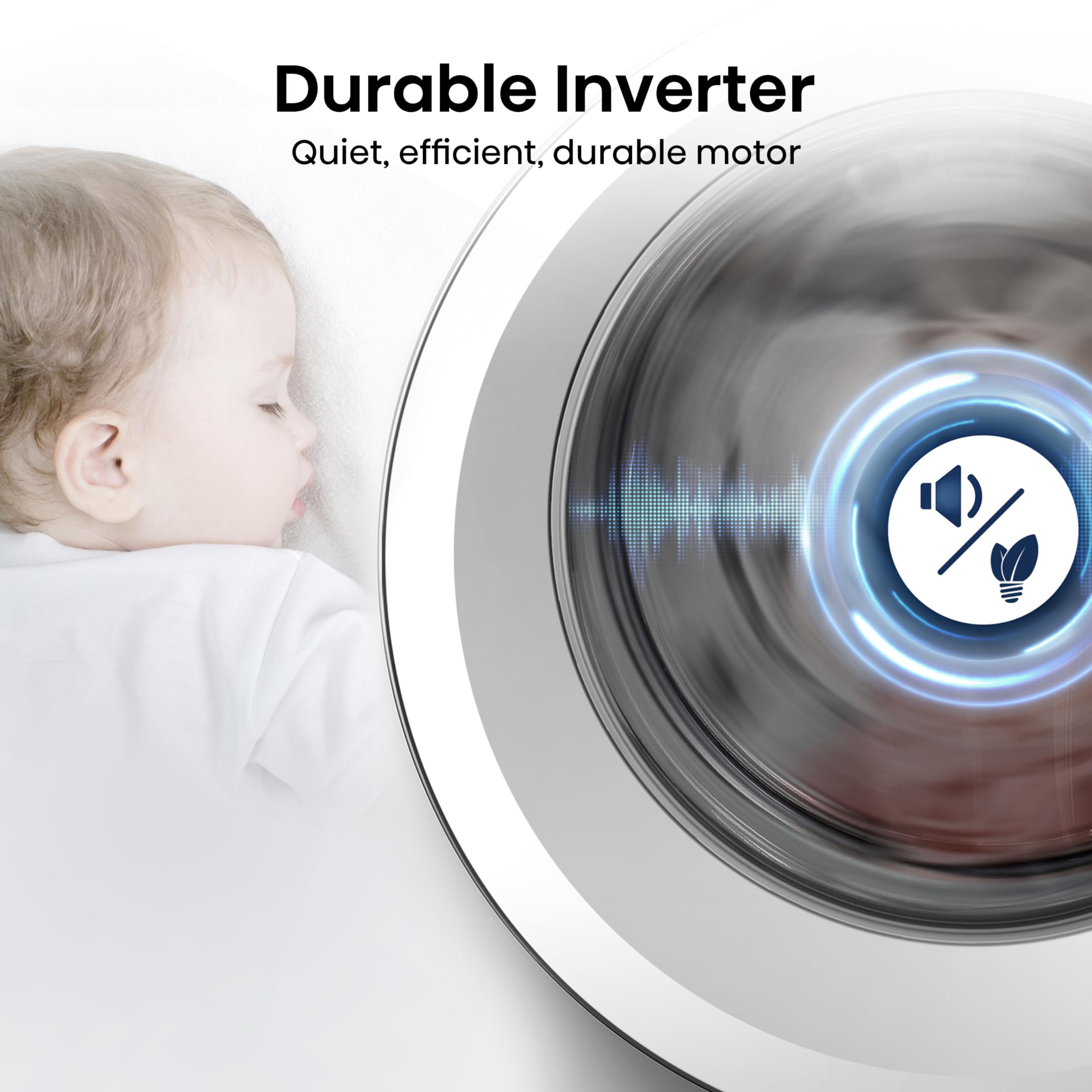 Hisense 3 Series WFQA9014EVJM Freestanding 9 KG Front Load Washing Durable Inverter Machine Steam Wash Quick Wash 15 Washing Programs 1400 RPM White- Energy Rating A