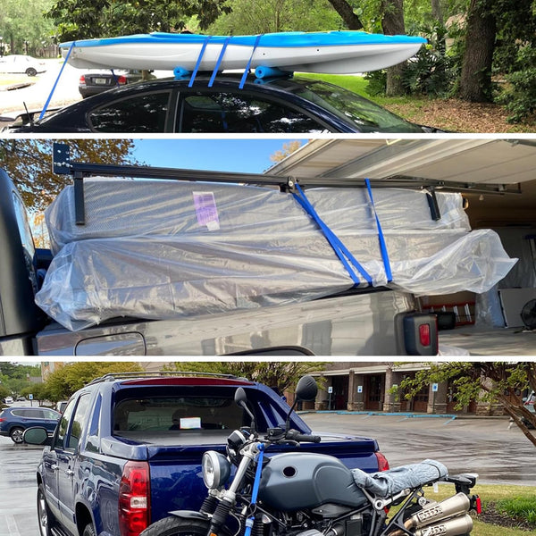 VINSPIRE Ratchet Straps with Hook– 6M x 25MM Heavy Duty Tie Down Straps with Cam Buckle for Cargo, Trailer, Car, Motorcycle, Household