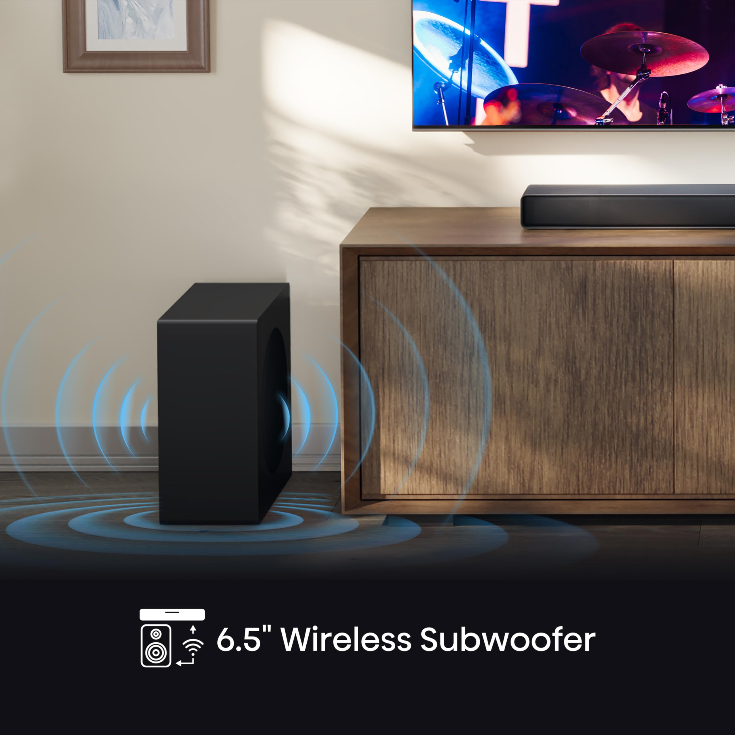 Hisense AX5125H 5.1.2 Channel 500W Dolby Atmos Soundbar with Wireless Subwoofer& Up Firing Speakers& Turly Wireless Rear Speakers