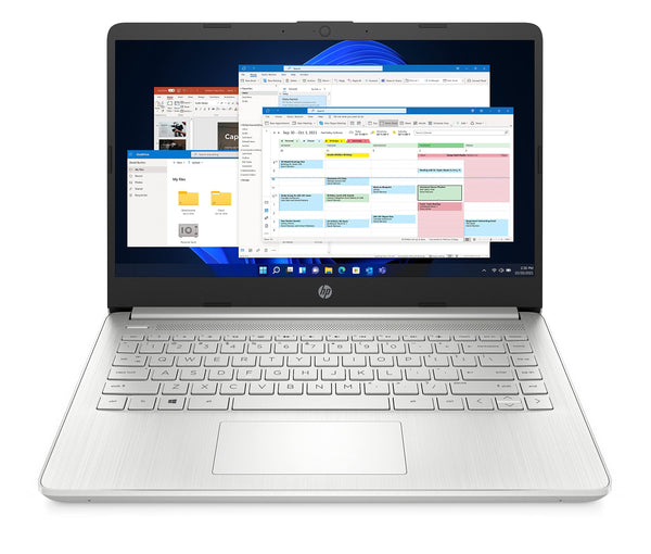 HP 14" Laptop, Intel Core i5-1235U Processor, 8 GB RAM, 512 GB SSD, Intel Iris Xe Graphics, FHD Display, Up to 8hrs battery, Win 11, Dual Speakers, Natural Silver, 14s-dq5005sa