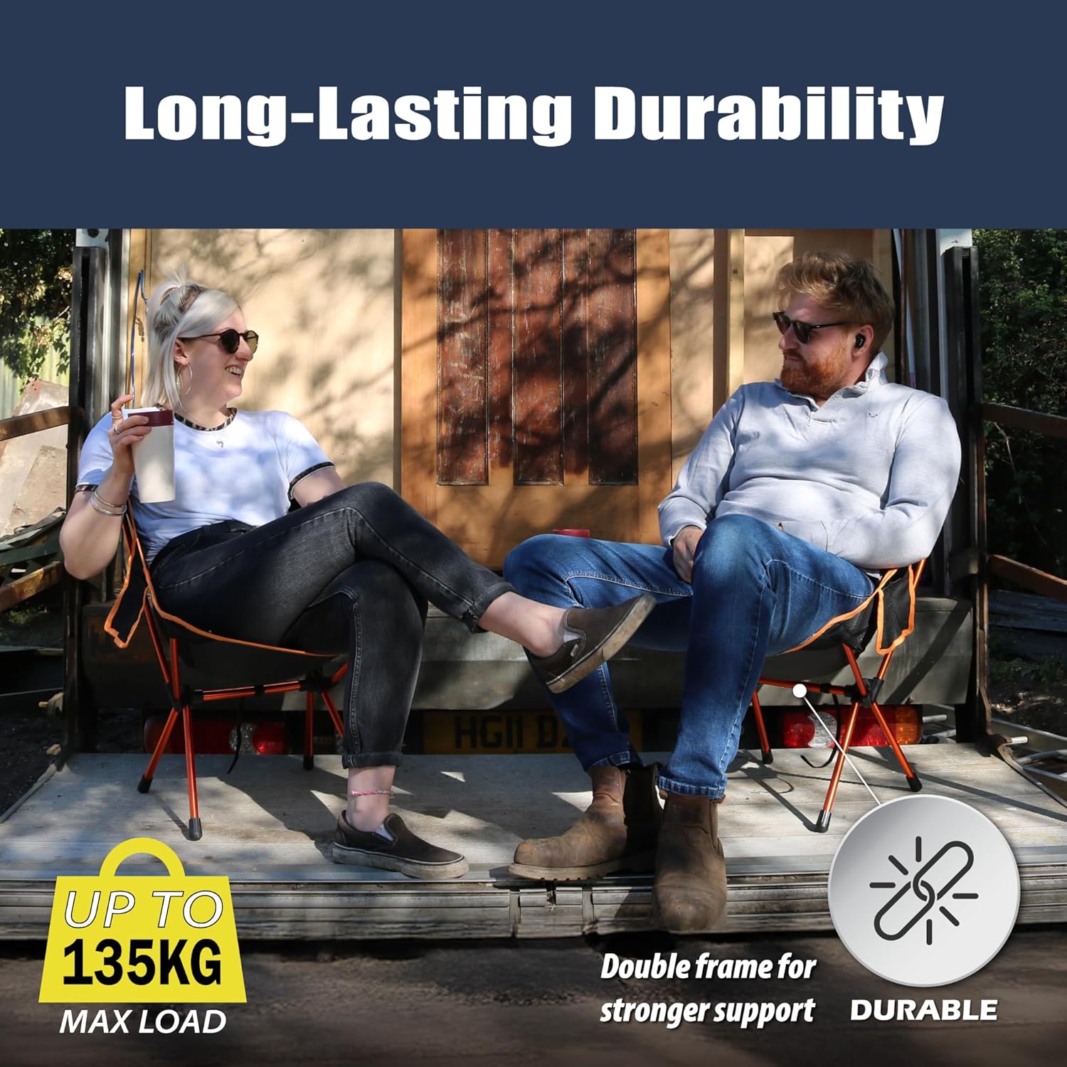 TREKOLOGY Ultra Lightweight Compact Portable Chairs for Adults for Outdoor, Garden, Picnic, Camping Fishing Folding Chair