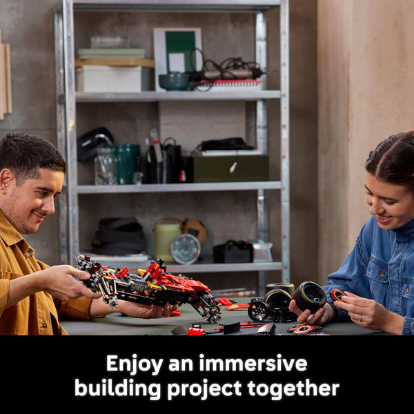 LEGO Technic Oracle Red Bull Racing RB20 F1 Car Model Kit - Collectible Formula 1 Building Set with 1:8 Scale V6 Engine, Gear Box, Steering & DRS - Gift Idea for Adult & Teenage Racing Fans - 42206