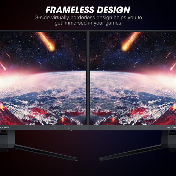 KOORUI 34 Inch Ultrawide Curved Gaming Monitor, 165Hz, WQHD 1440P, 1000R, MPRT 1MS, HDR 400, 2x HDMI 2.0, 1x DisplayPort 1.4, AdaptiveSync, Tilt/Height Adjustable, Black