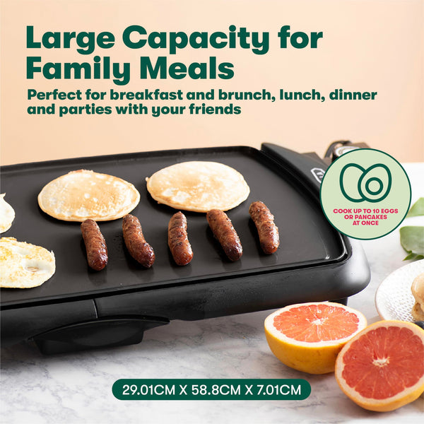 BELLA 17876 Griddle, Aluminium, Black