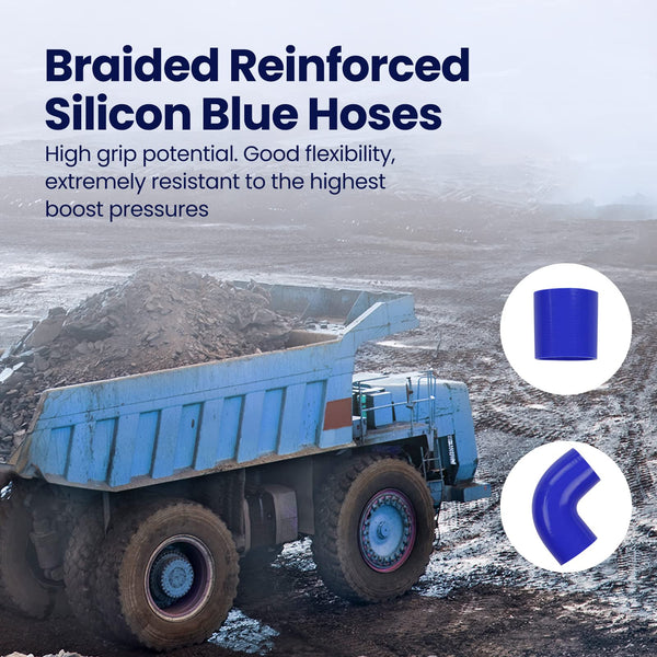 maXpeedingrods 2.5" Turbo Intercooler Pipe Piping Diy Kit 63.5mm Silicone Universal 2.5 inch for All Turbo DIY Project