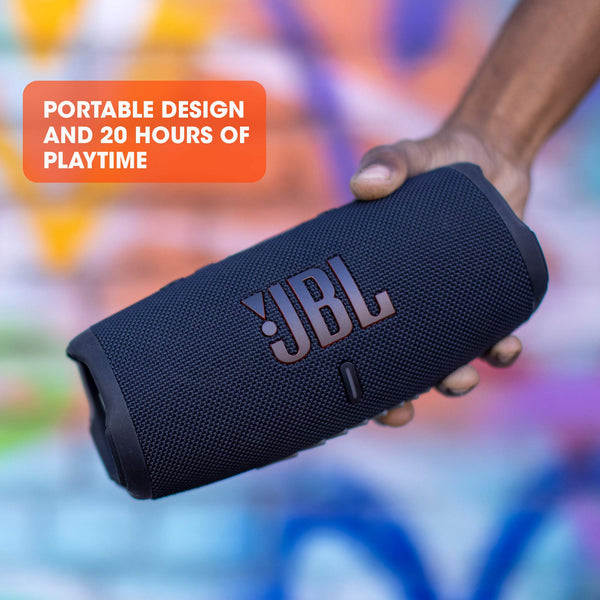 JBL Charge 5 Portable Bluetooth Speaker with Deep Bass, IP67 Waterproof and Dustproof, 20 Hours of Playtime, Built-In Powerbank, Black
