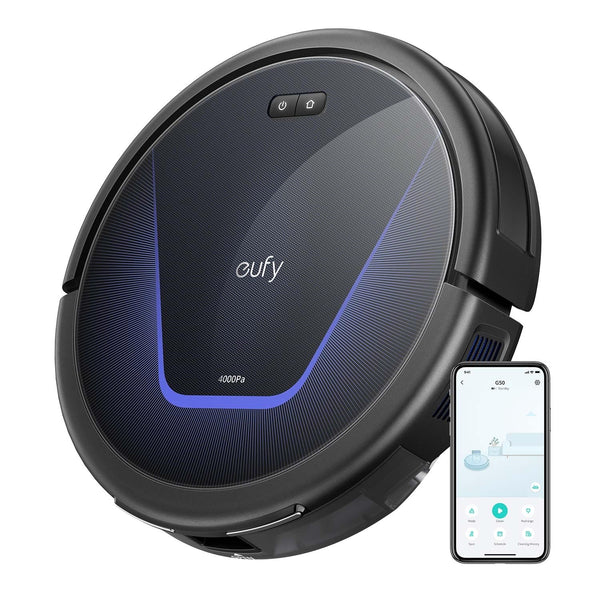eufy Robot Vacuum C10 with Self Empty Station, 4,000Pa, 2.85-Inch Ultra-Slim Body, Up to 60 Days of Hands Free Cleaning,Carpet Cleaning, Edge Expansion Brush, Quiet, Point Laser Navigation