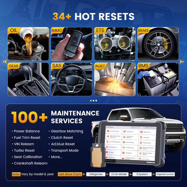 THINKCAR Car Diagnostic Tool, TK689BT Bidirectional Diagnostic Tool, All System Automotive Diagnostics, OBD2 Car Scanner with Action Test, 34+ Reset, FCA Autoauth, CANFD&DoIP, Wireless Update