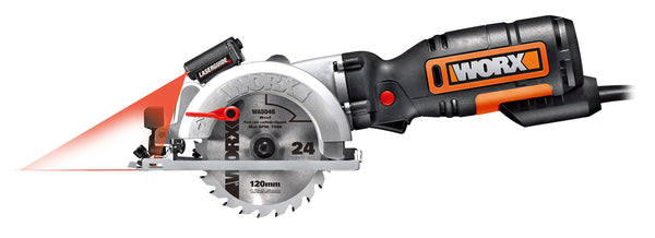 WORX WX439 500W 120mm Black and Orange Worx Saw Compact Circular Saw
