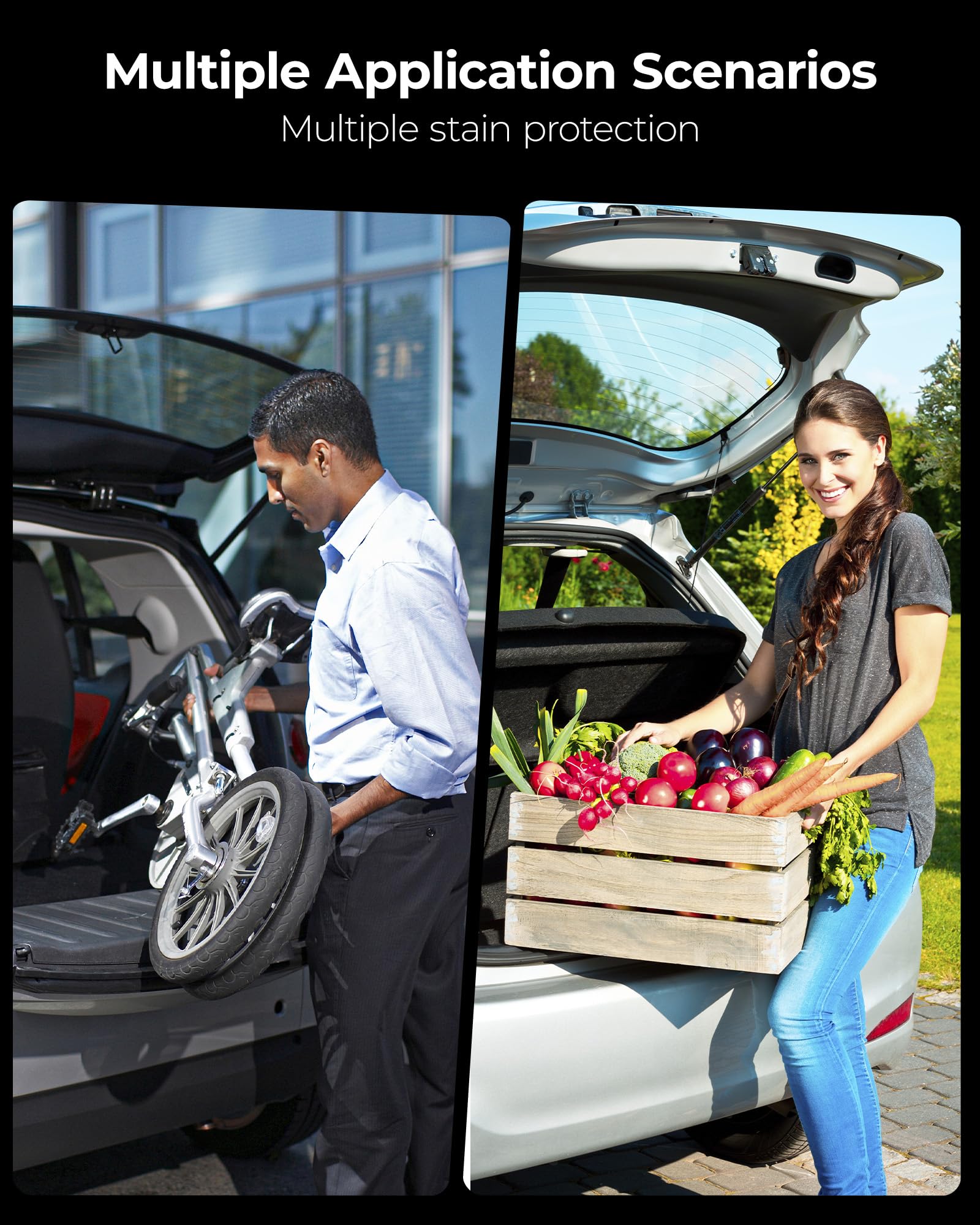 3W Boot Liner Fit for Land Rover Discovery Sport L550 2022 2023 2024 2025, Odorless Thorex™ Dog Friendly Premium Trunk Protection Mats, All Weather Waterproof Anti Slip Easy to Clean Car Accessory