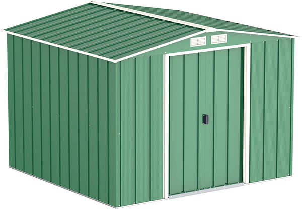 Duramax ECO 8 x 8 (6.35 m2) Metal Garden Storage Shed, Hot-Dipped Galvanized Metal Garden Shed, Tool Storage Shed, Strong Reinforced Roof Structure, Maintenance-Free Metal Shed, Anthracite