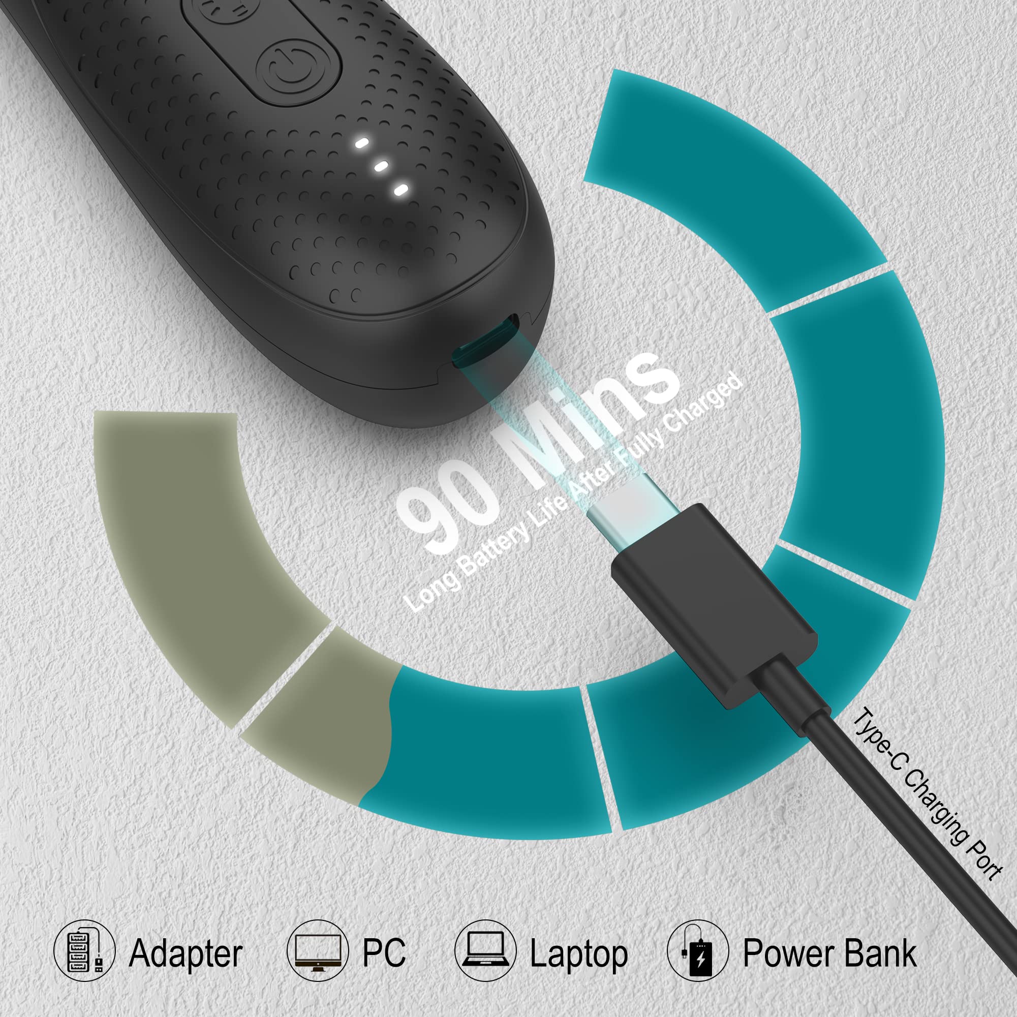 Manscape Trimmer for Men, VIKICON Pubic/Body Hair Trimmer, Electric Ball Trimmer for Private Parts, IPX7 Waterproof Body Goomer Shavers, USB-C Charging, Gifts for Men, New HT871