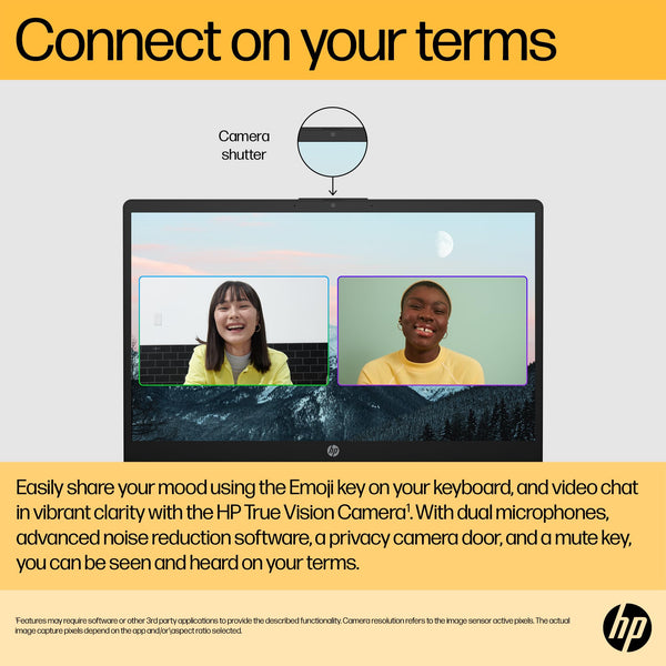 HP 15.6" Laptop | AMD Ryzen 3 7320U Processor | 8 GB RAM | 256 GB SSD | AMD Radeon Graphics | FHD Display | Up to 11hrs 15 mins battery | Win 11 | Dual Speakers | Jet Black | 15-fc0038sa