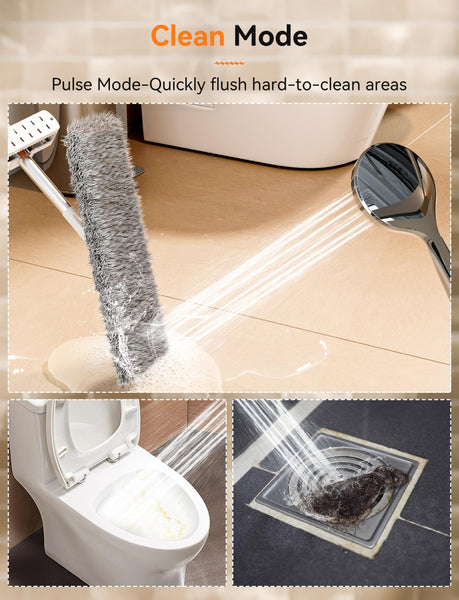 Magichome High Pressure Shower Head and Hose, 5 Spray Modes Shower Head with 1.5m Hose, Large Powerful Flow Handheld Showerhead for Low Water Pressure