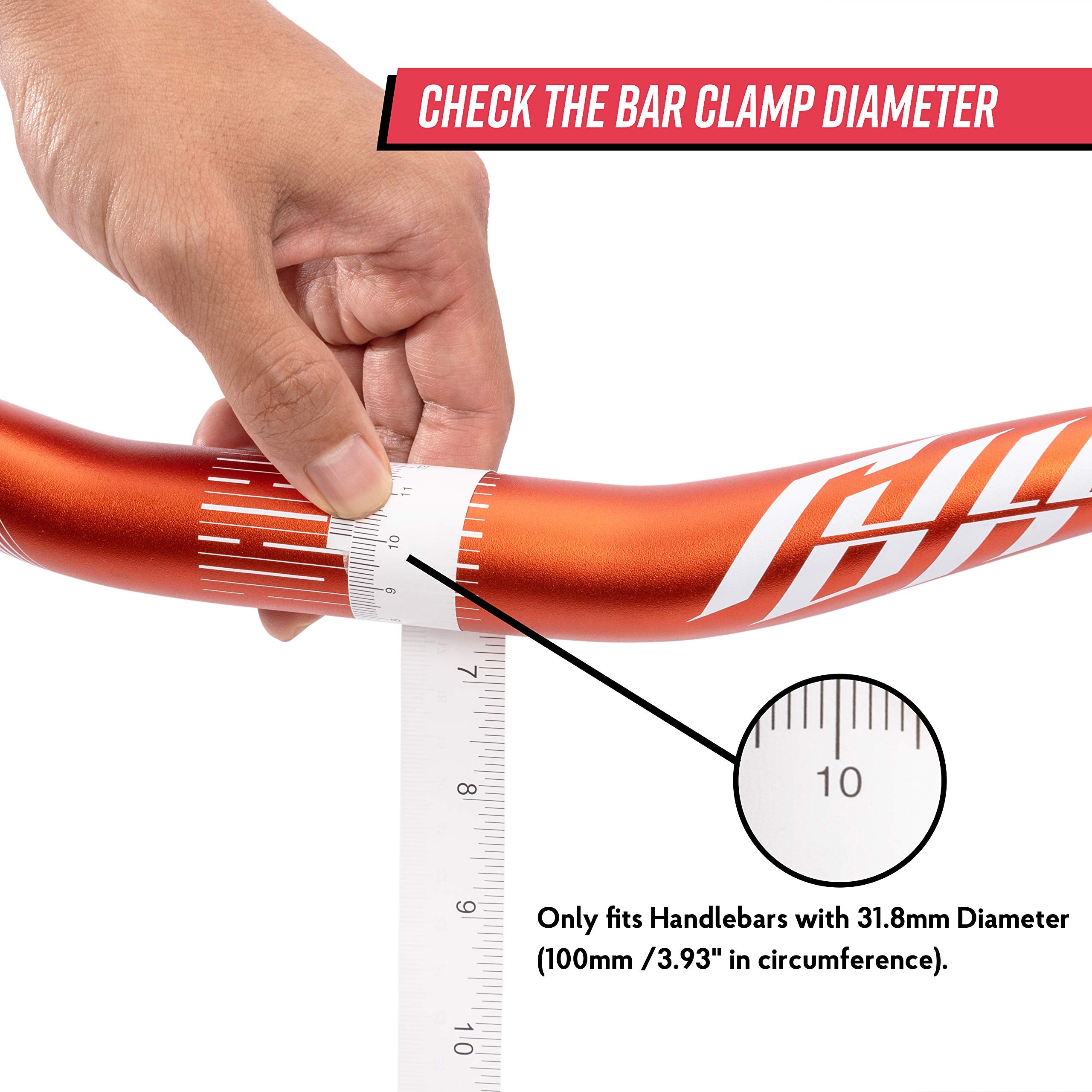 Funn Crossfire Mountain Bike Stem with 31.8mm Bar Clamp - Durable and Lightweight Alloy Bike Stem for Mountain Bike and BMX Bike, Length 50mm stem