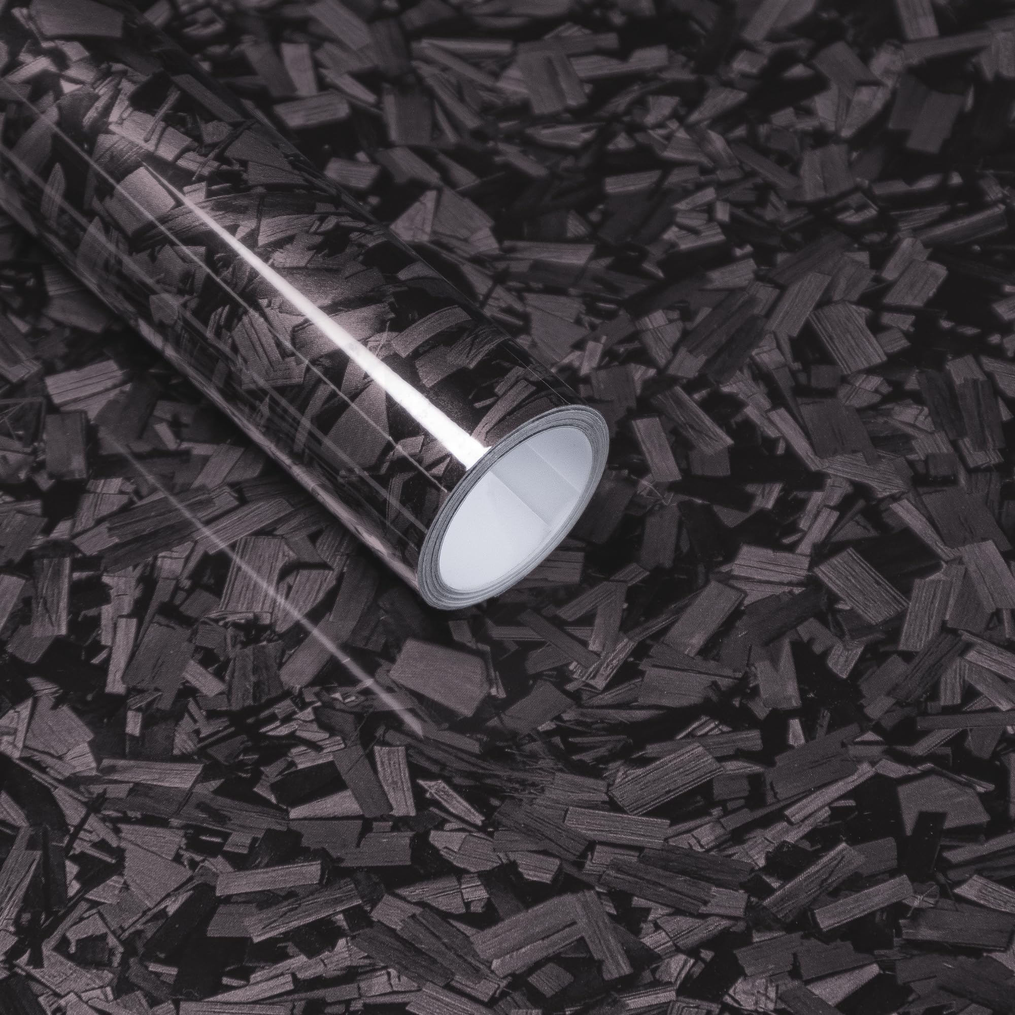 Purple Forged Carbon Fiber Vinyl Wrap, Foneso Self Adhesive Film, High Glossy Car Wrap Roll, Auto Interior Stickers Sheets Films Wraps Without Bubble for DIY Use 1ft x 5ft