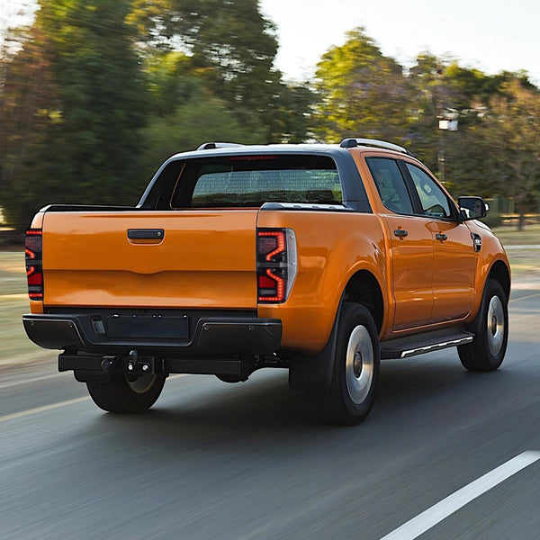 VLAND LED Tail Lights for Ranger T6 T7 T8 XL XLT Wildtrak 2012-2018 Rear Lights Lamp Assembly with Sequential Indicator (12-18 Somked)