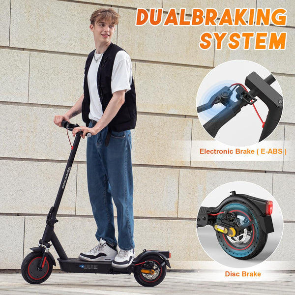 EVERCROSS EV85F/EV10K PRO Electric Scooters Adults, 8.5''/10'' E-Scooter Foldable - APP, 350W/500W Motor, 7.8AH/11.4AH Battery, 15KG/16KG weight, 3 Speed Modes, Dual shock absorbers