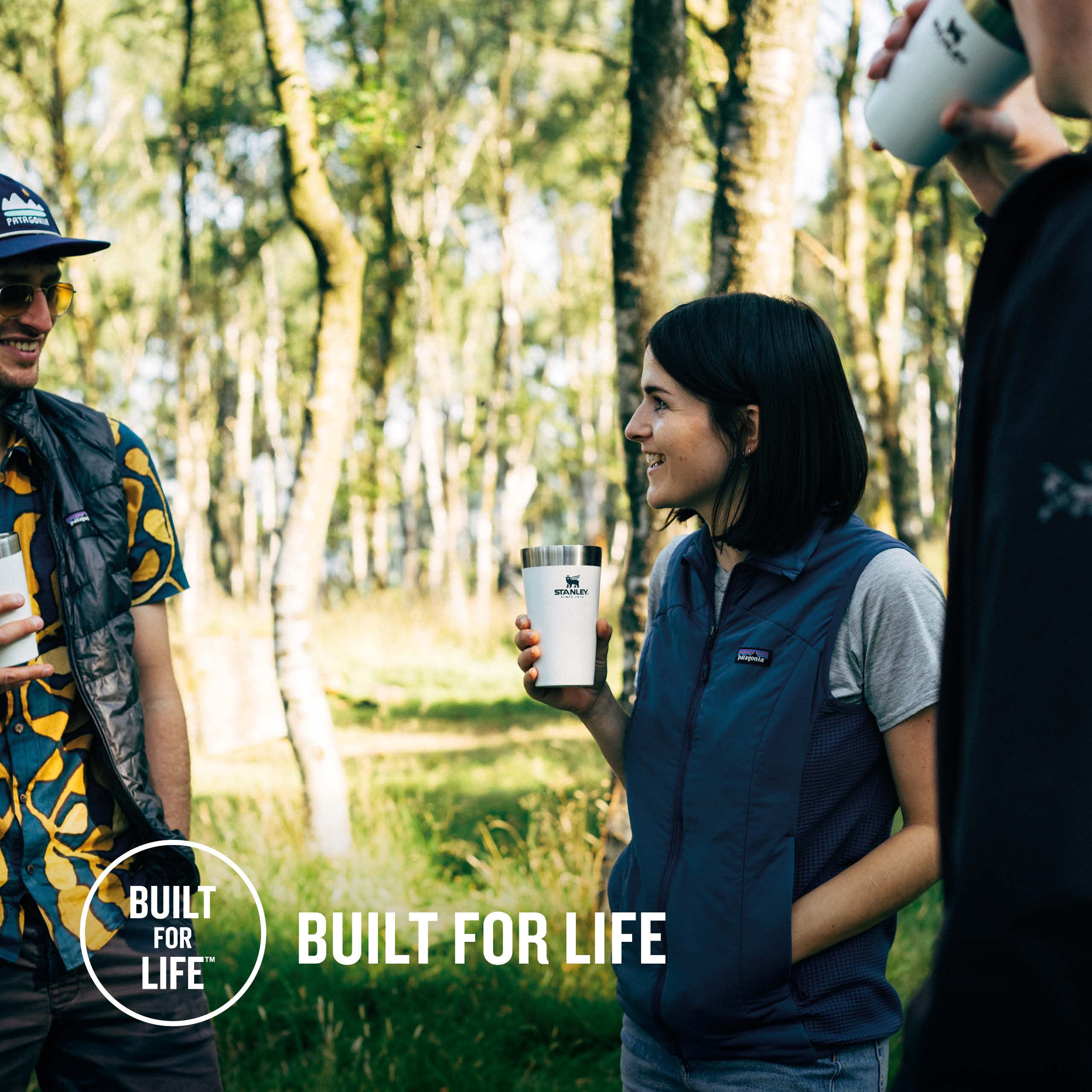 Stanley Adventure Stacking Beer Pint 0.47L - Travel Mug Keeps Drinks Cold For 4 Hours - Stainless Steel Thermal Cup - Stacks Infinitely - Double Wall Vacuum Insulation - Dishwasher Safe - Matte Black