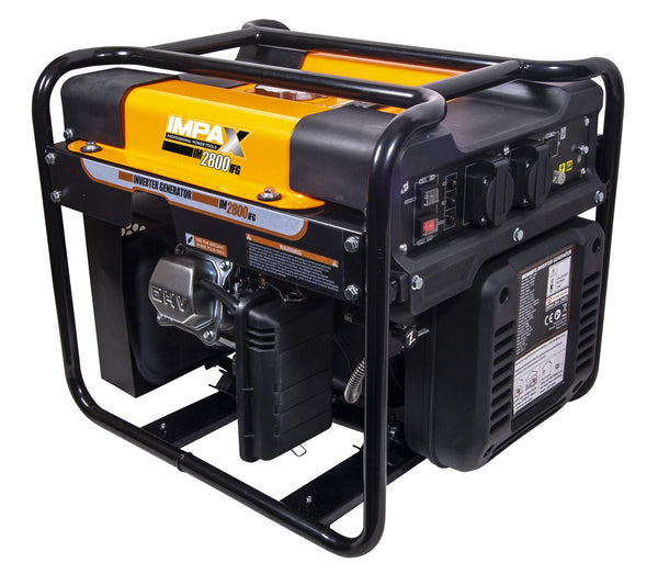 IMPAX® 3500w Inverter Open - Frame Generator, Orange/Black