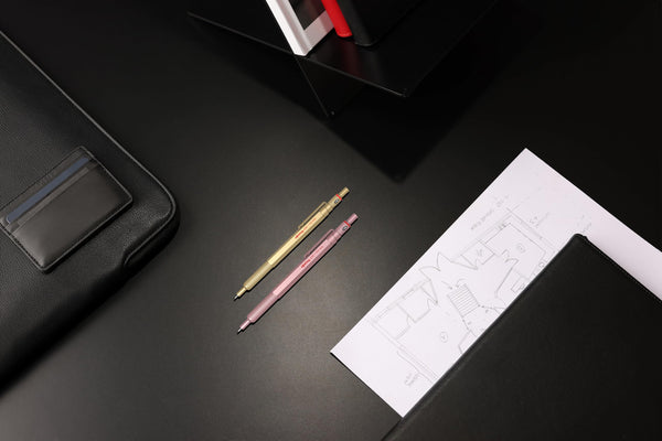 rOtring 600 3-in-1 Multicolour Pen and Mechanical Pencil | Black & Red Ballpoint Pen Tips | 1 Mechanical Pencil Tip (0.5mm) | Silver Barrel