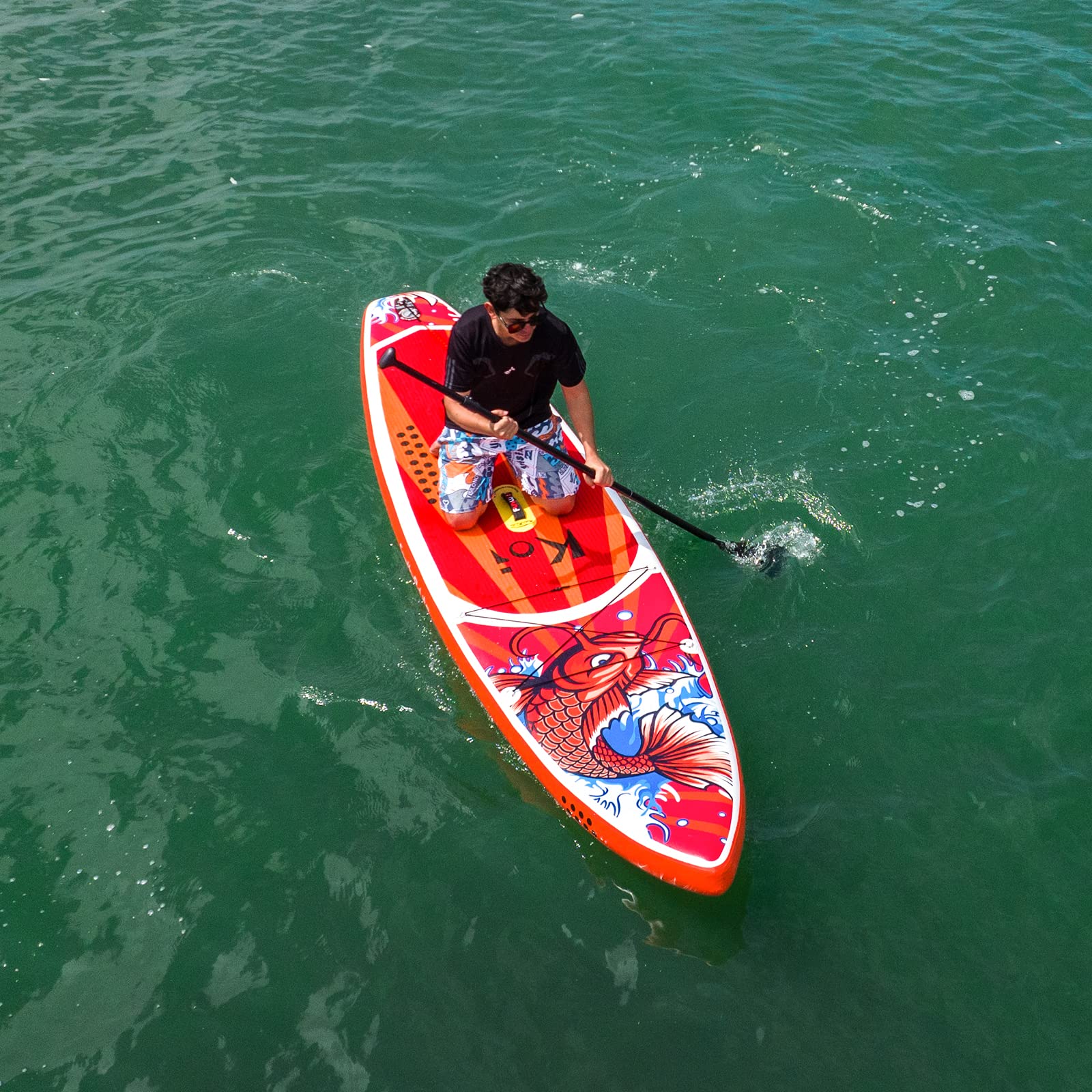 FunWater Inflatable Stand Up Paddle Board with Accessories,SUP Paddle Board Ultra-Light Includes ISUP,Adjustable Paddle,Pump,Dry Bag,Fin,Leash,Paddle Boards 11 FT for Youths and Adults