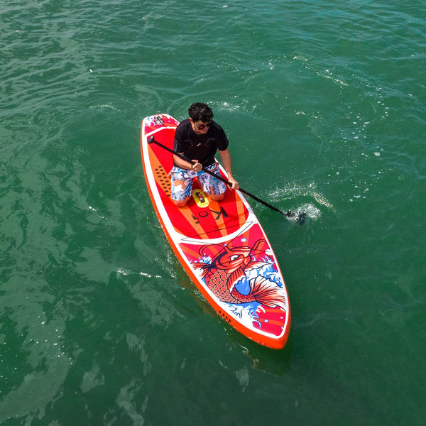 FunWater Inflatable Stand Up Paddle Board with Accessories,SUP Paddle Board Ultra-Light Includes ISUP,Adjustable Paddle,Pump,Dry Bag,Fin,Leash,Paddle Boards 11 FT for Youths and Adults